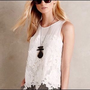 Greylin Lace Overlay Tank